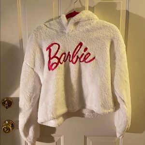 White Barbie Sherpa pullover